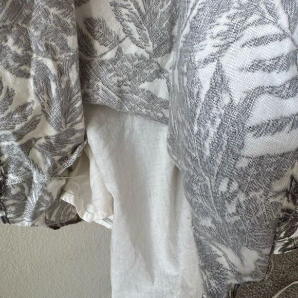 Charter Club Petite 100% Linen Women’s 6P Retro Belted Button Front Midi Dress - Picture 4 of 7